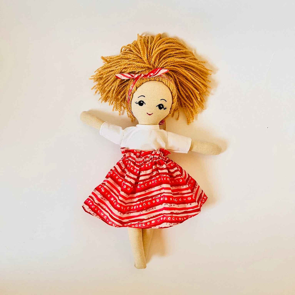 Niva – Handmade Cloth Doll for Kids | Soft & Eco - Friendly - Tortoyse DOLLS