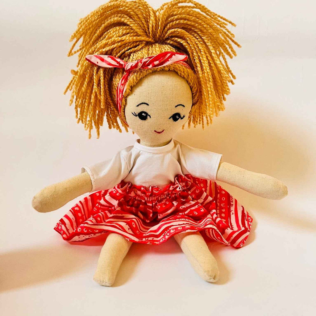 Niva – Handmade Cloth Doll for Kids | Soft & Eco - Friendly - Tortoyse DOLLS