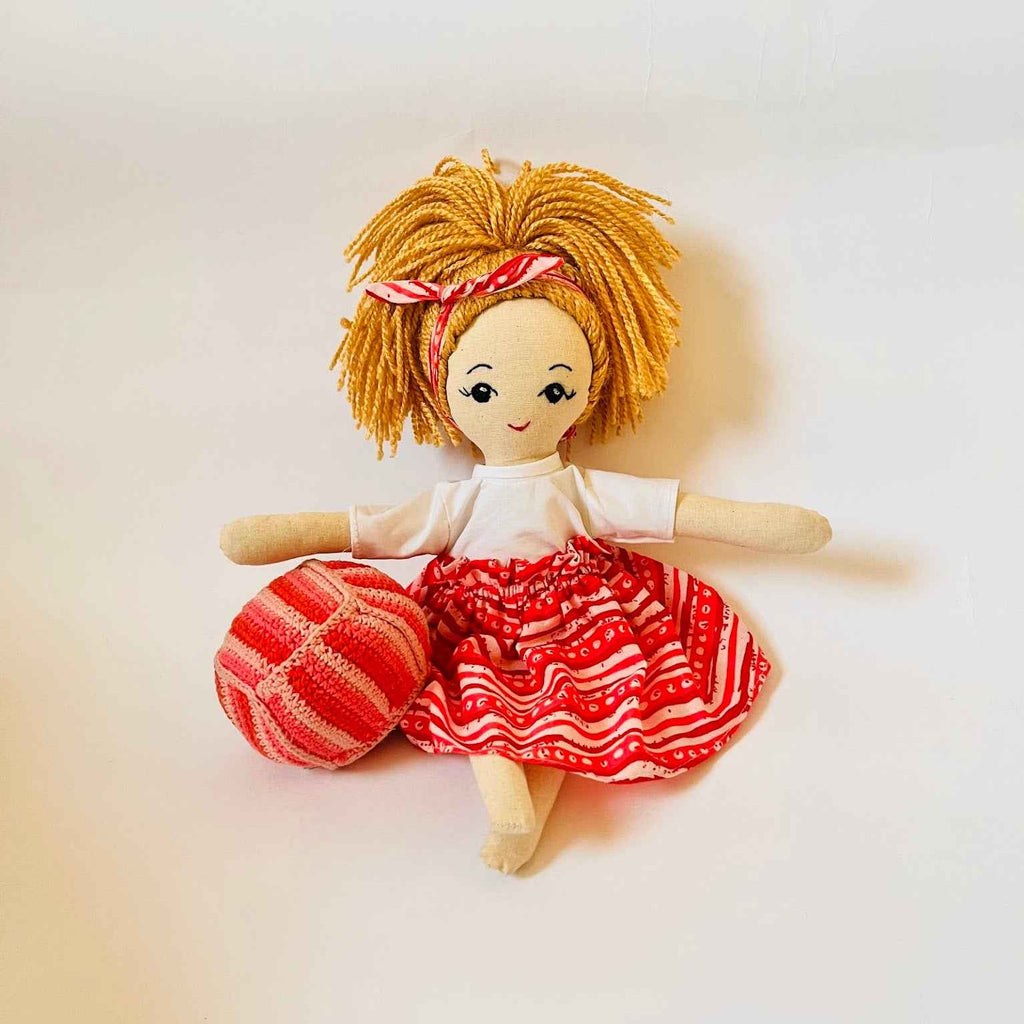 Niva – Handmade Cloth Doll for Kids | Soft & Eco - Friendly - Tortoyse DOLLS