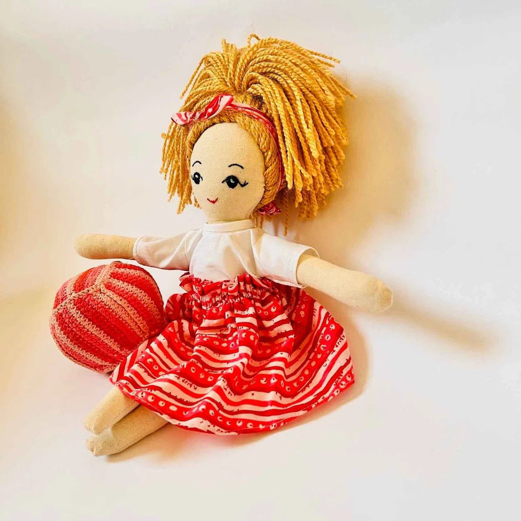 Niva – Handmade Cloth Doll for Kids | Soft & Eco - Friendly - Tortoyse DOLLS