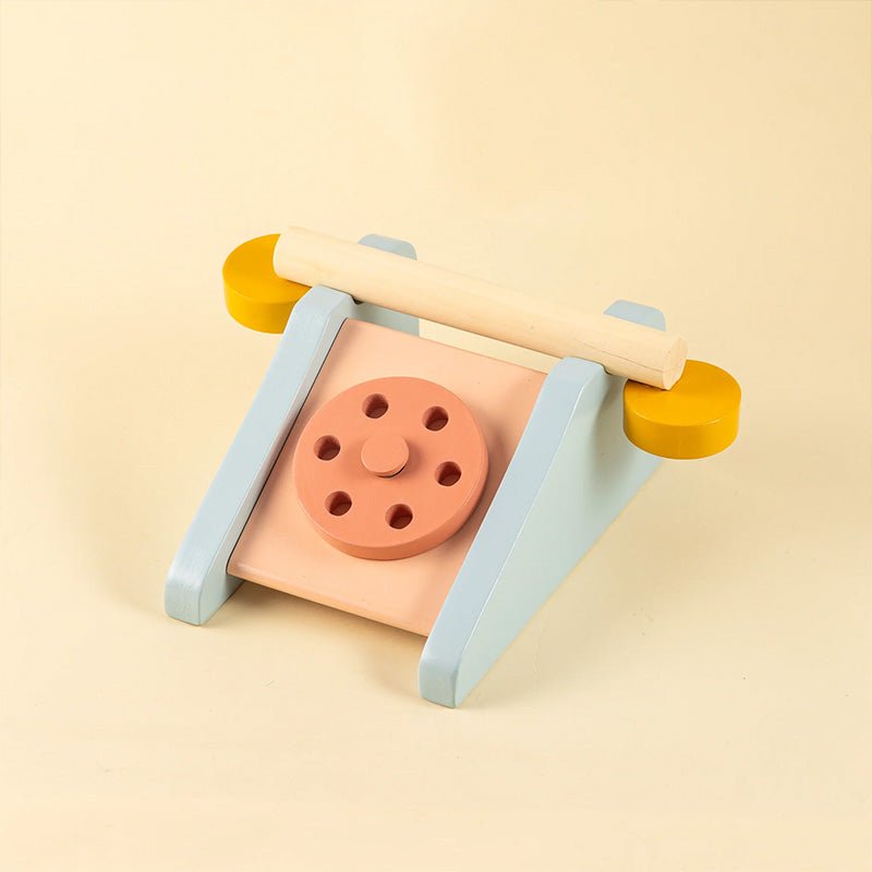 Playbox Clubhouse Telephone Wooden Toy - Tortoyse