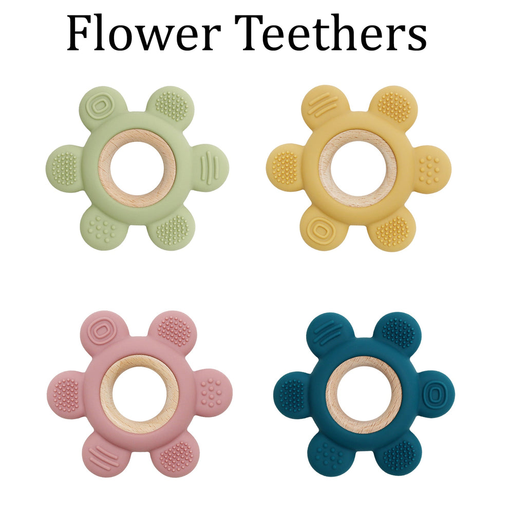 Playbox flower teether - Tortoyse