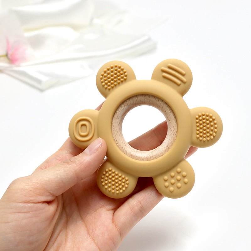 Playbox flower teether - Tortoyse