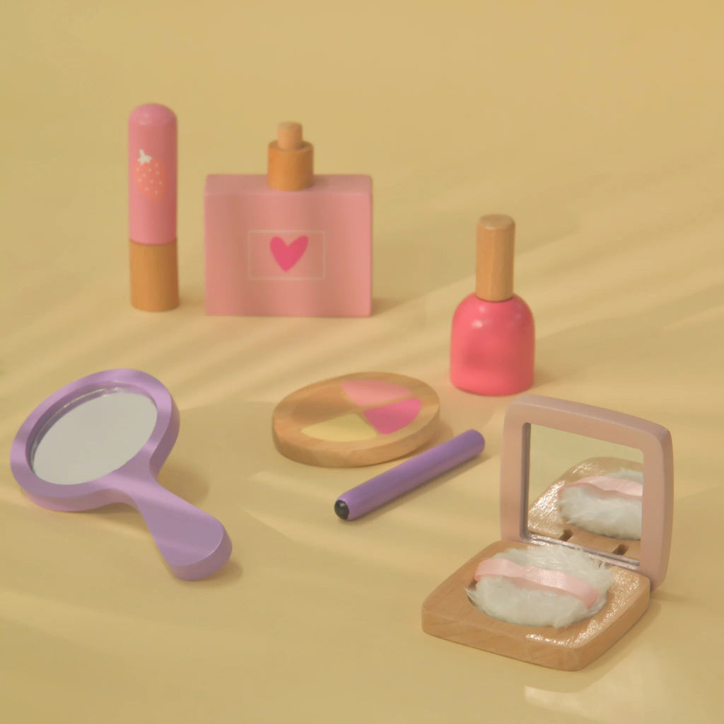 Playbox Glam It Up – Wooden Pretend Play Beauty Kit - Tortoyse