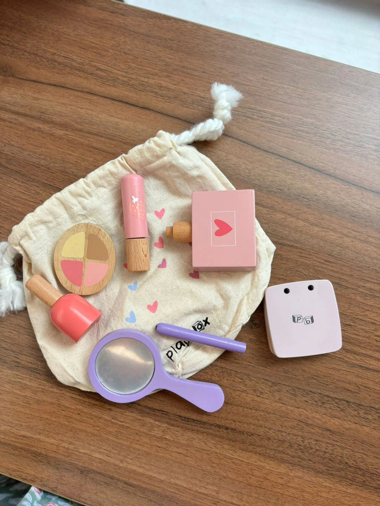 Playbox Glam It Up – Wooden Pretend Play Beauty Kit - Tortoyse