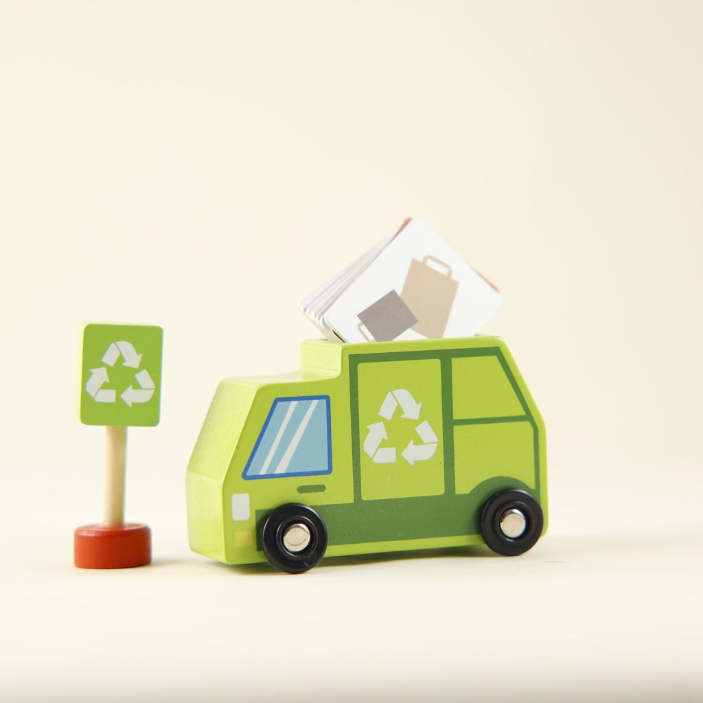 Playbox Tiny Trash Hub Recycling Center Playset - Tortoyse
