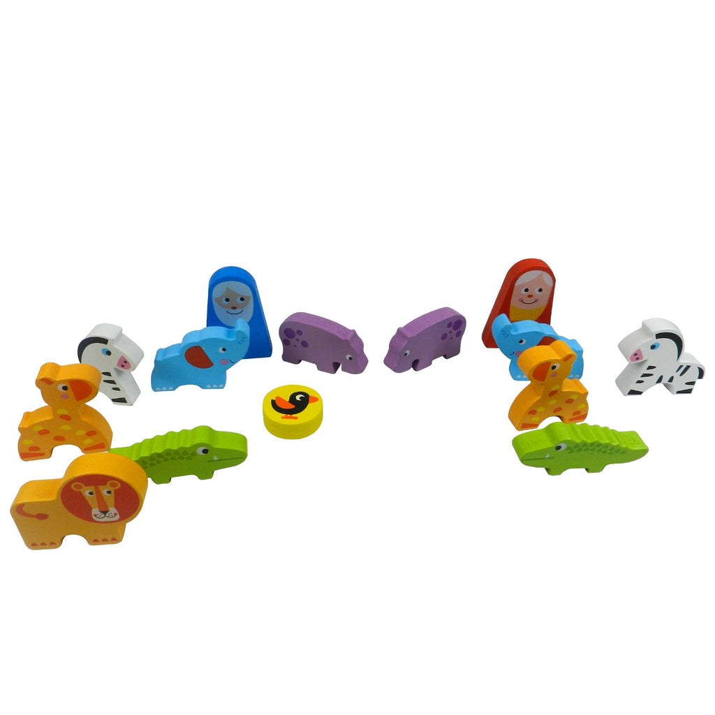 Playbox Wild Cruise Wooden Animal Ark Toy - Tortoyse
