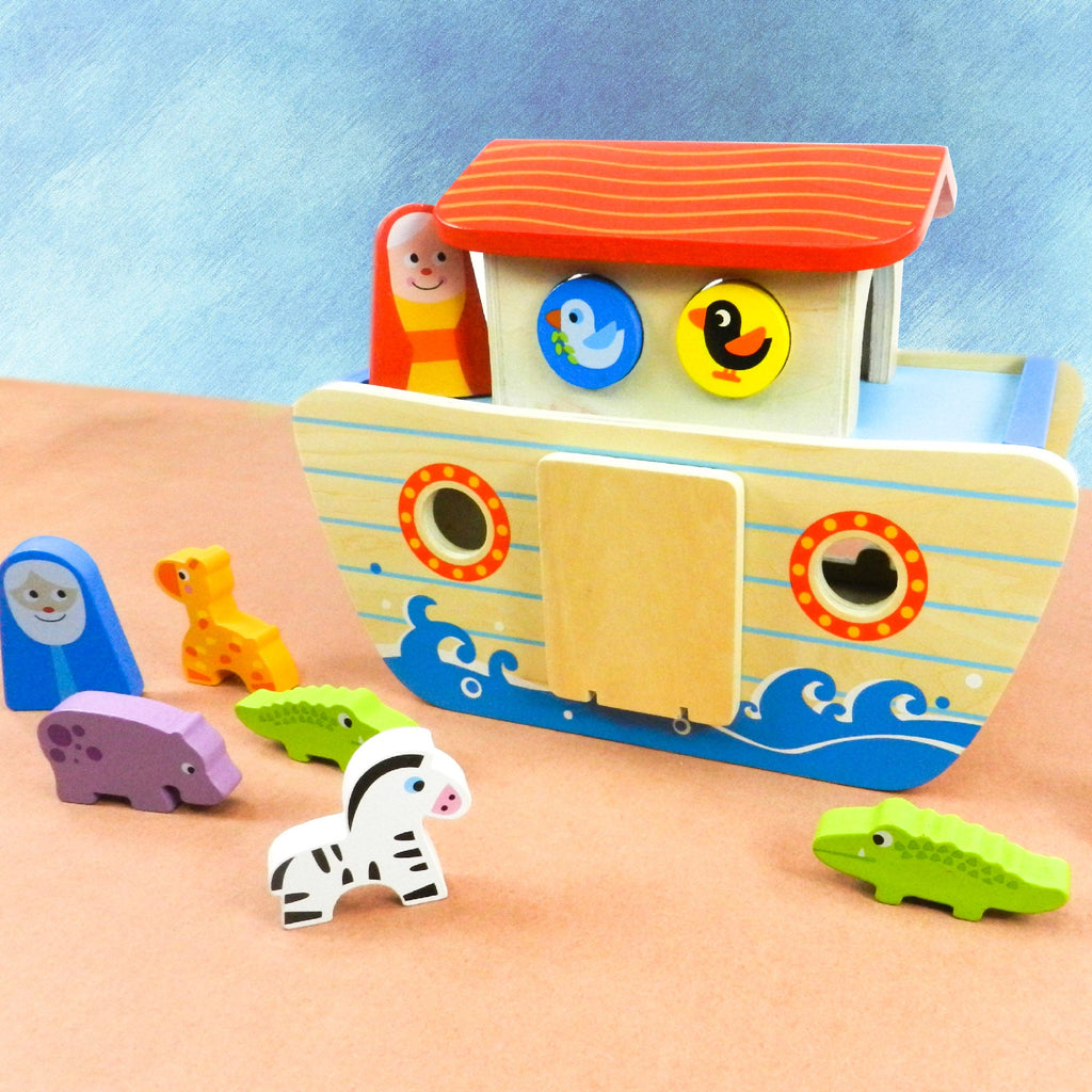 Playbox Wild Cruise Wooden Animal Ark Toy - Tortoyse