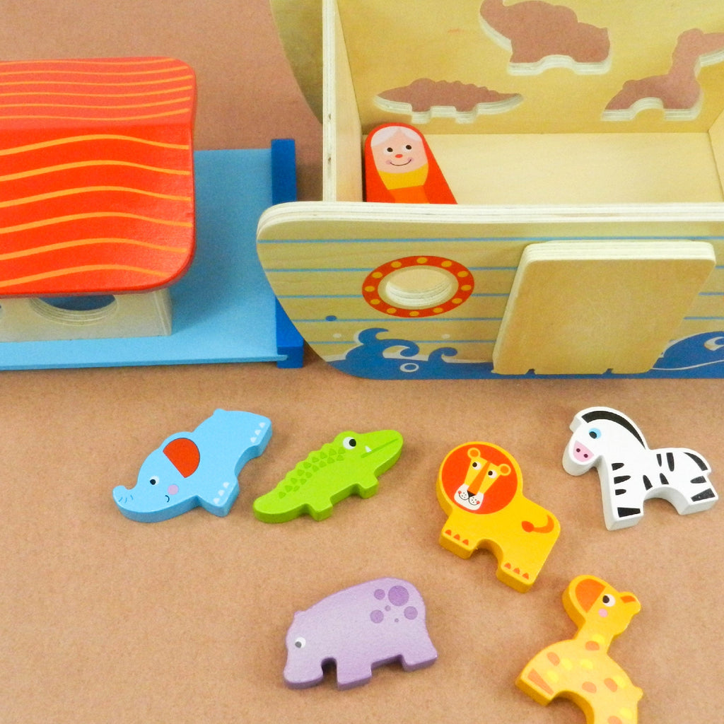 Playbox Wild Cruise Wooden Animal Ark Toy - Tortoyse