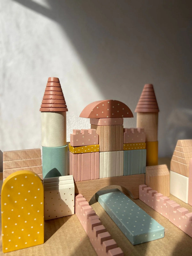 Playbox Wooden Building Blocks Toy Set – Mini Pack 24 Blocks - Tortoyse