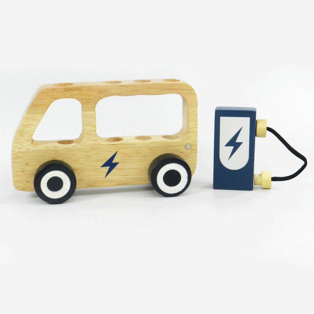 Playbox Wooden Double Decker Bus EV - Tortoyse