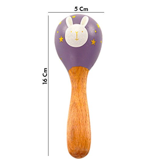 Playbox Wooden Forest Maracas / Rattle - Tortoyse RATTLES