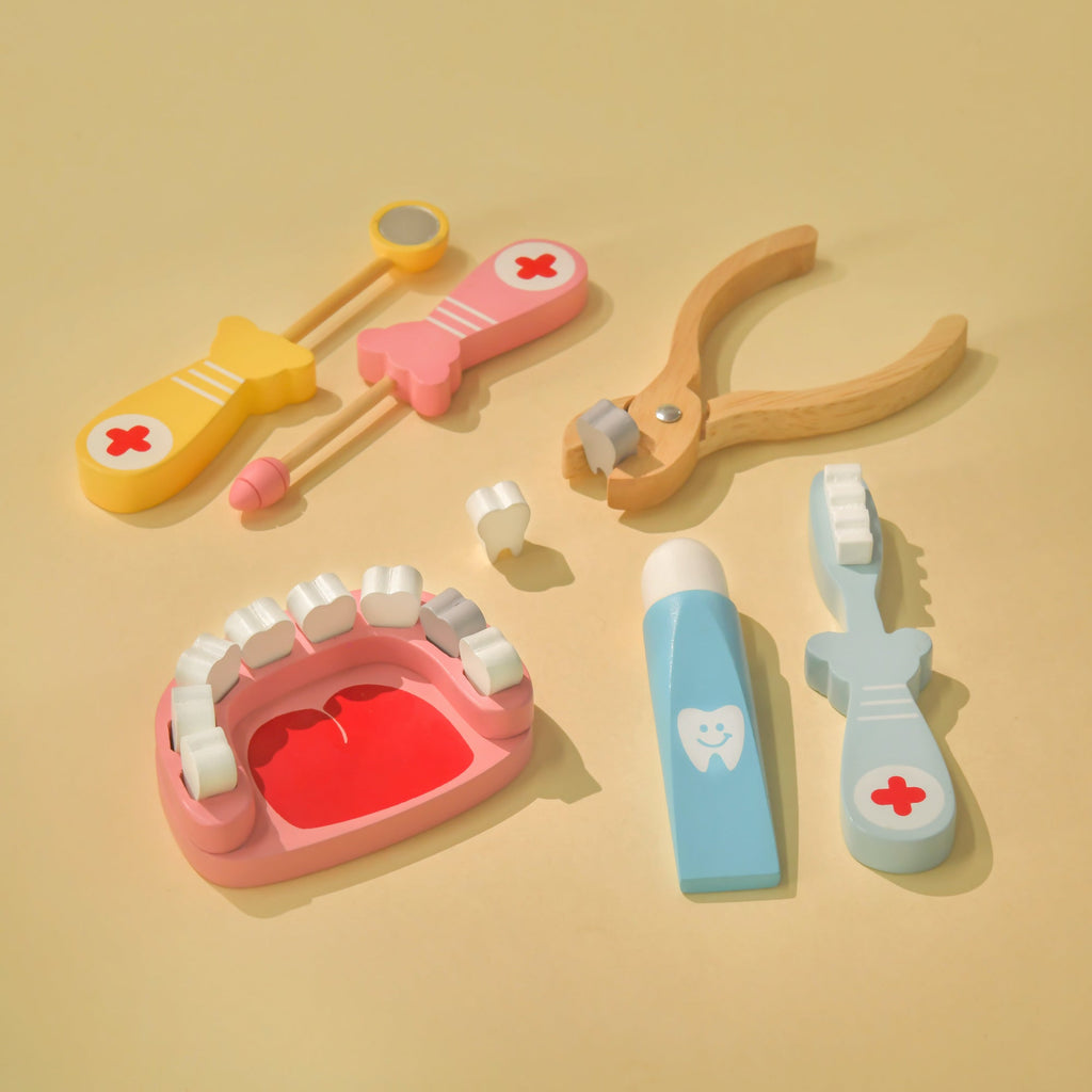 Playbox Wooden Happy Teeth Dental Doctor Kit - Tortoyse TEETHERS
