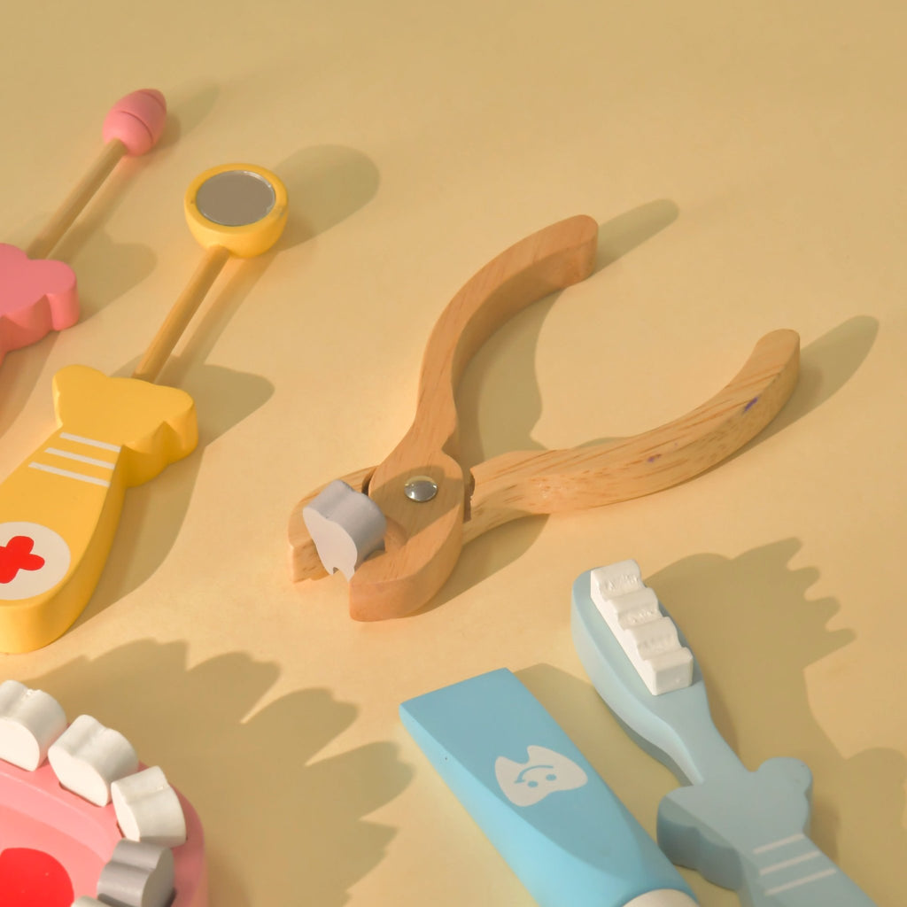 Playbox Wooden Happy Teeth Dental Doctor Kit - Tortoyse TEETHERS