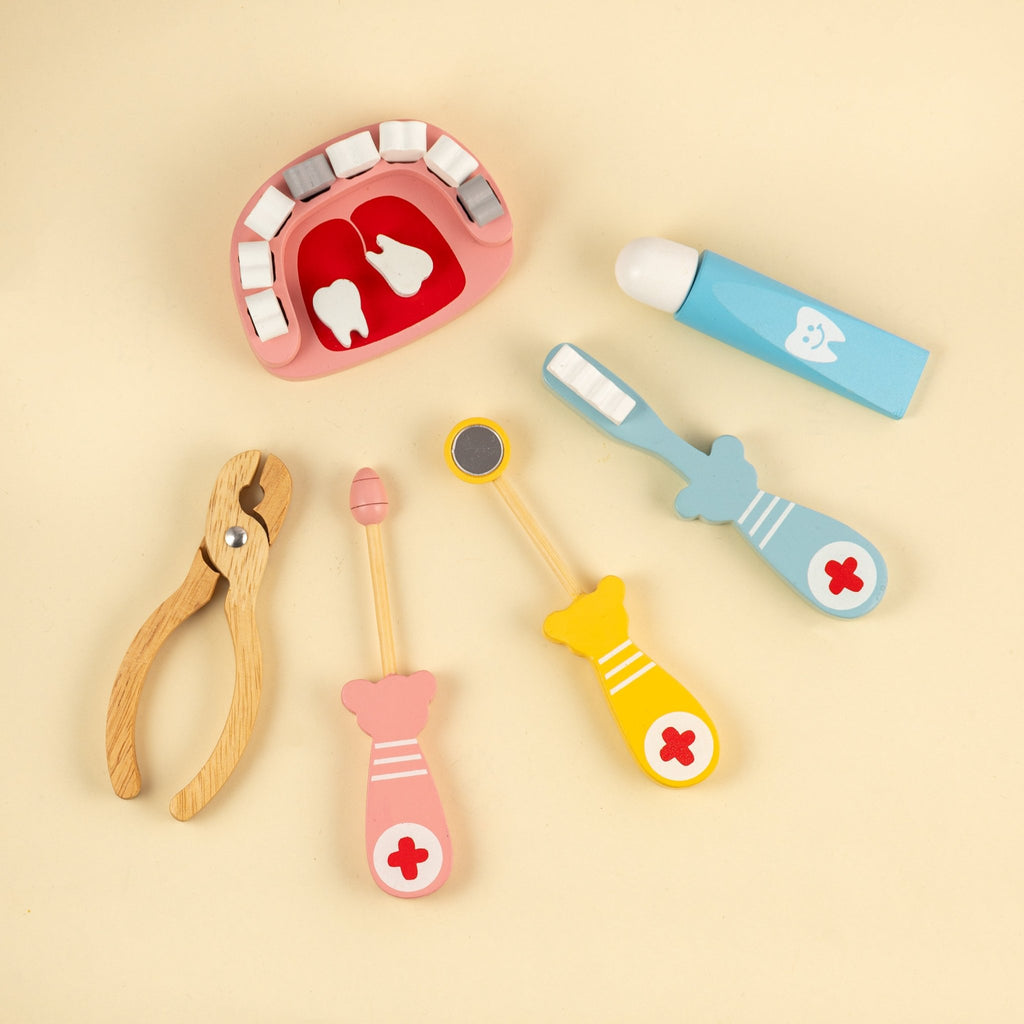 Playbox Wooden Happy Teeth Dental Doctor Kit - Tortoyse TEETHERS