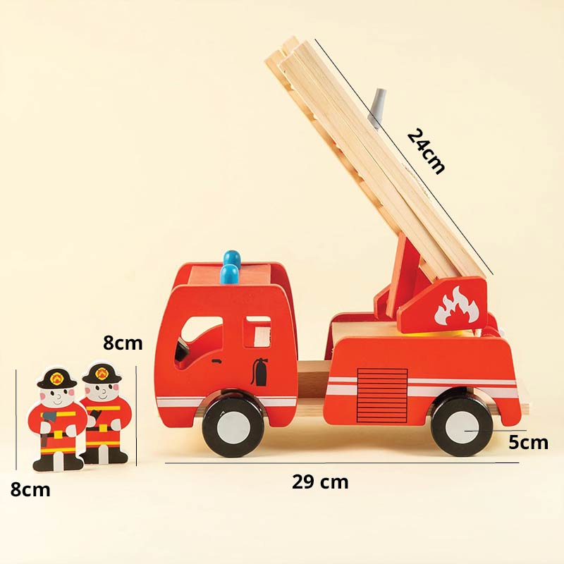 Playbox Wooden Marshall's Fire Truck - Tortoyse