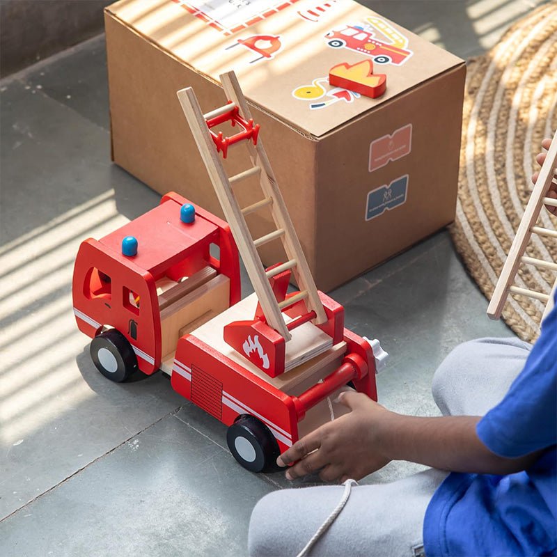 Playbox Wooden Marshall's Fire Truck - Tortoyse
