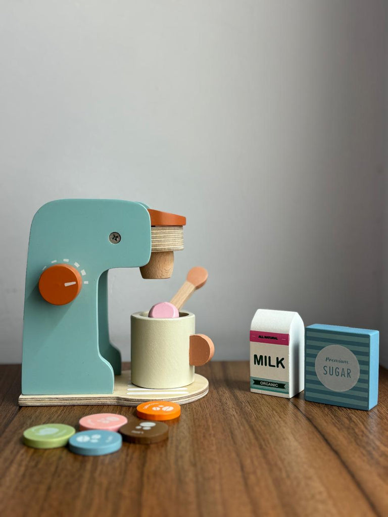 Playbox Wooden My Own Brew – Coffee Maker for Kids - Tortoyse