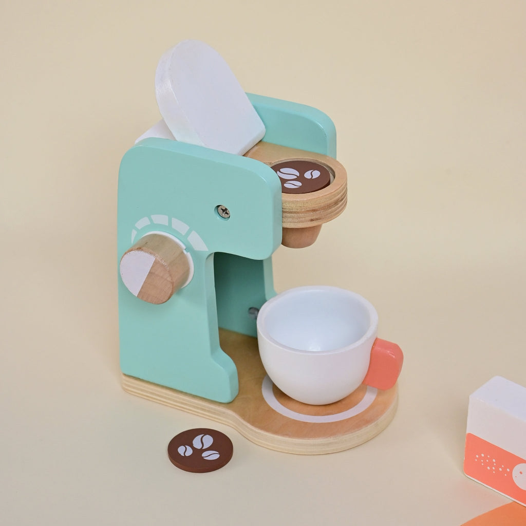 Playbox Wooden My Own Brew – Coffee Maker for Kids - Tortoyse