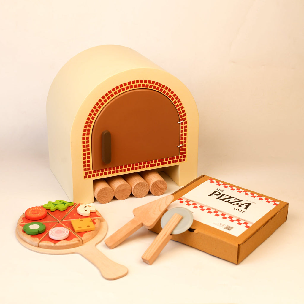 Playbox Wooden Pizza Oven Set - Tortoyse