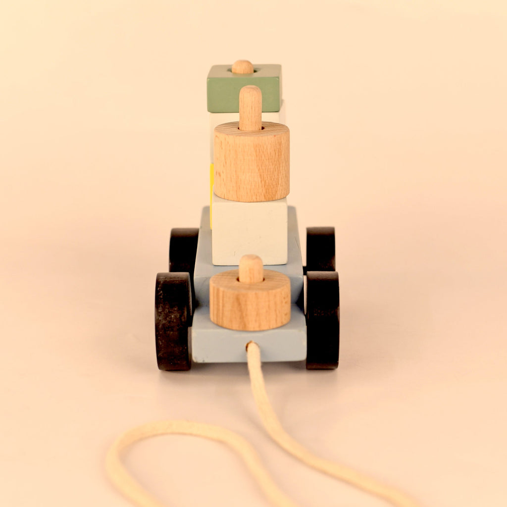 Playbox Wooden Pull Along Ship Toy Set - Tortoyse