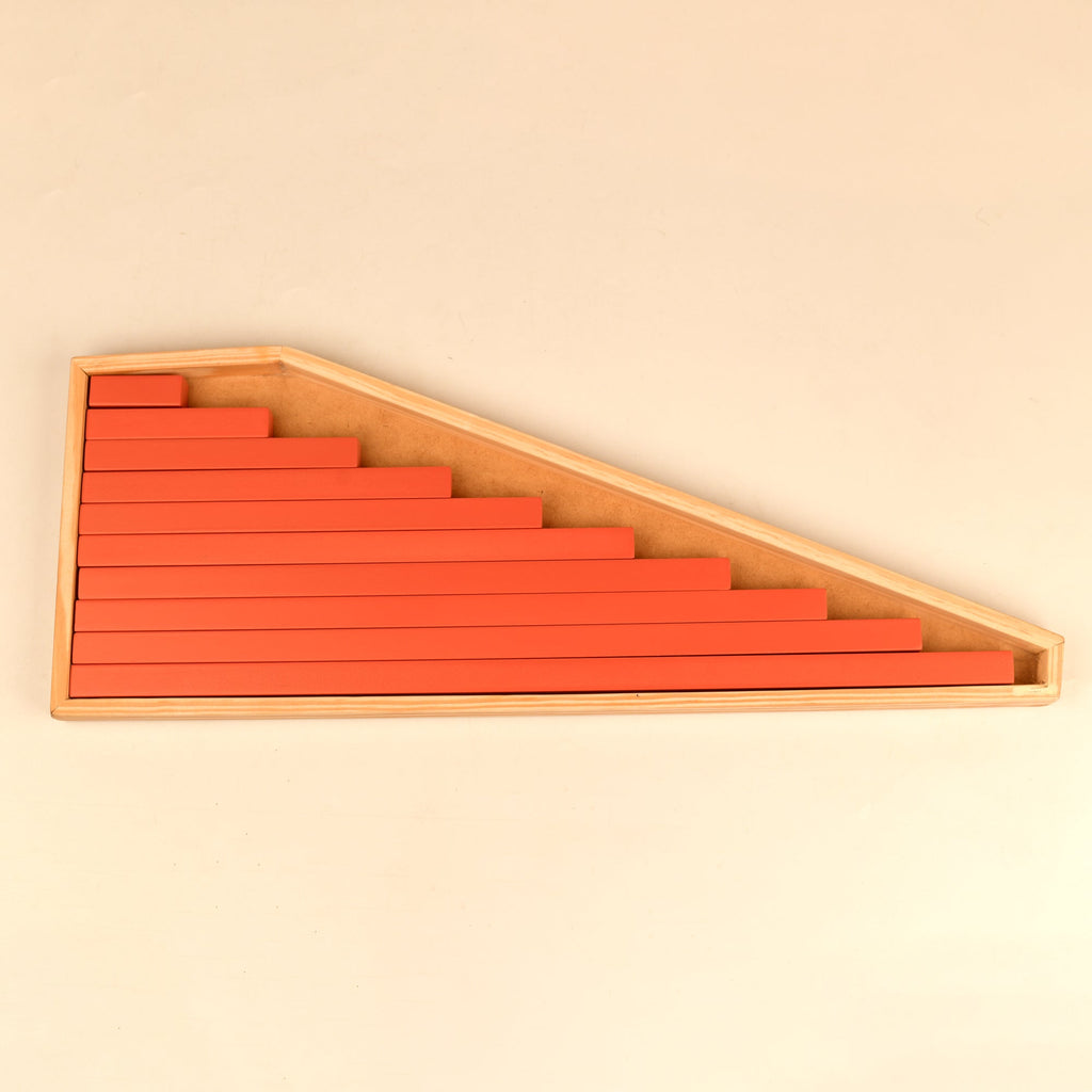Playbox Wooden Red Tower Sticks Blocks Toy Set - Tortoyse
