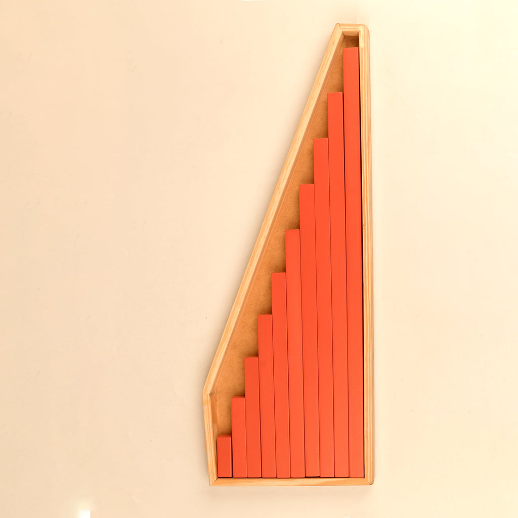 Playbox Wooden Red Tower Sticks Blocks Toy Set - Tortoyse
