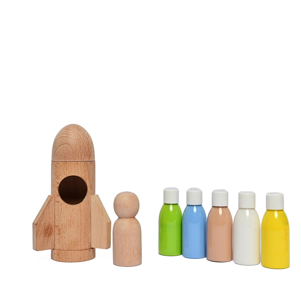Playbox Wooden Rocket DIY Kit - Tortoyse