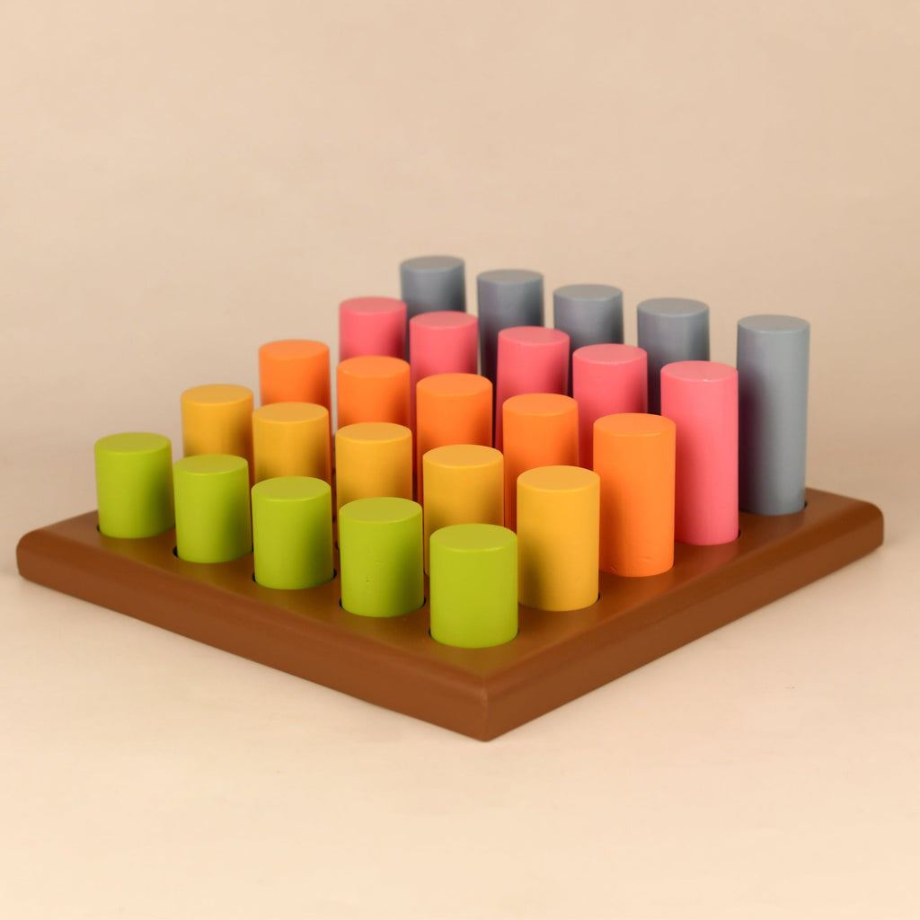 Playbox Wooden Rod Peg Steps - Tortoyse