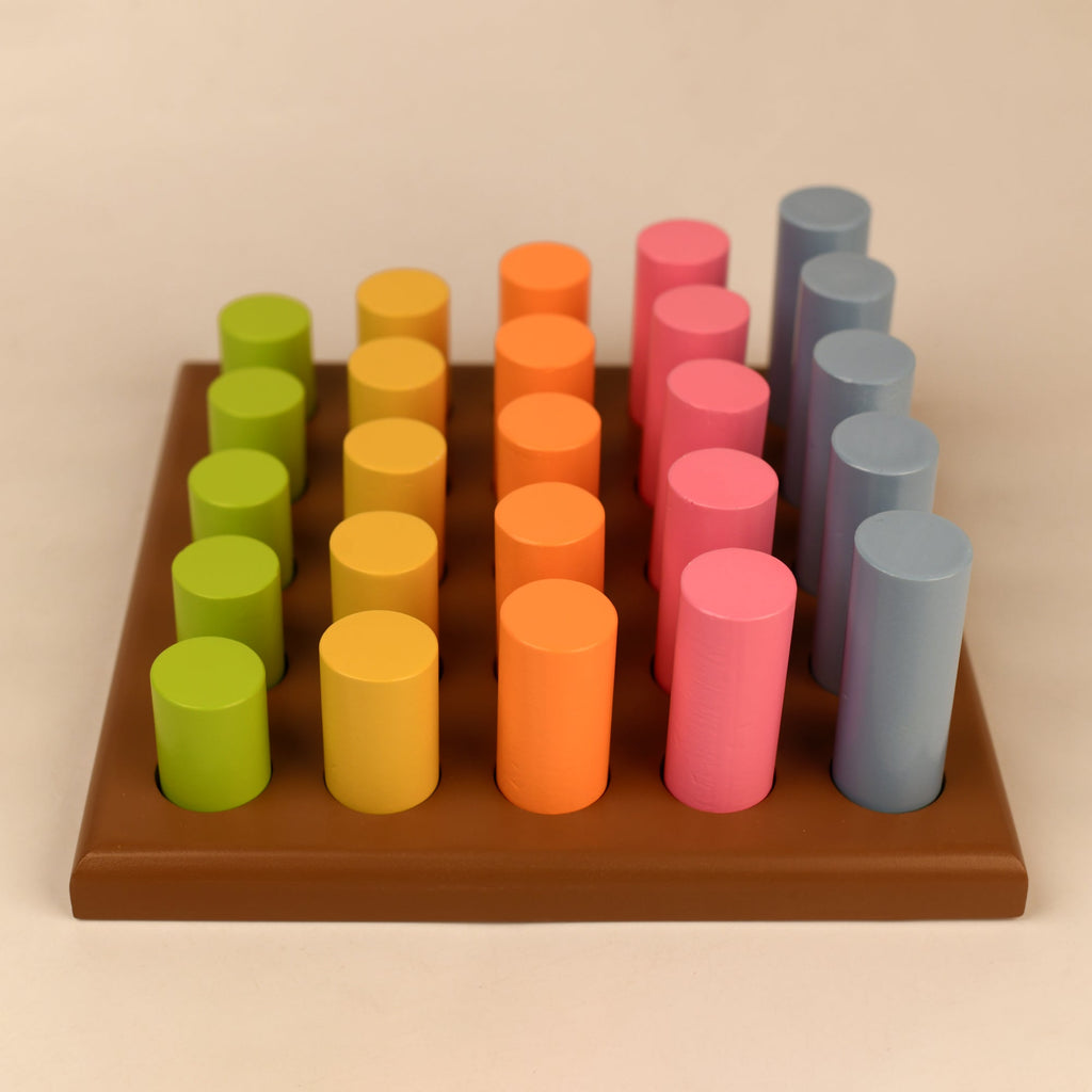 Playbox Wooden Rod Peg Steps - Tortoyse