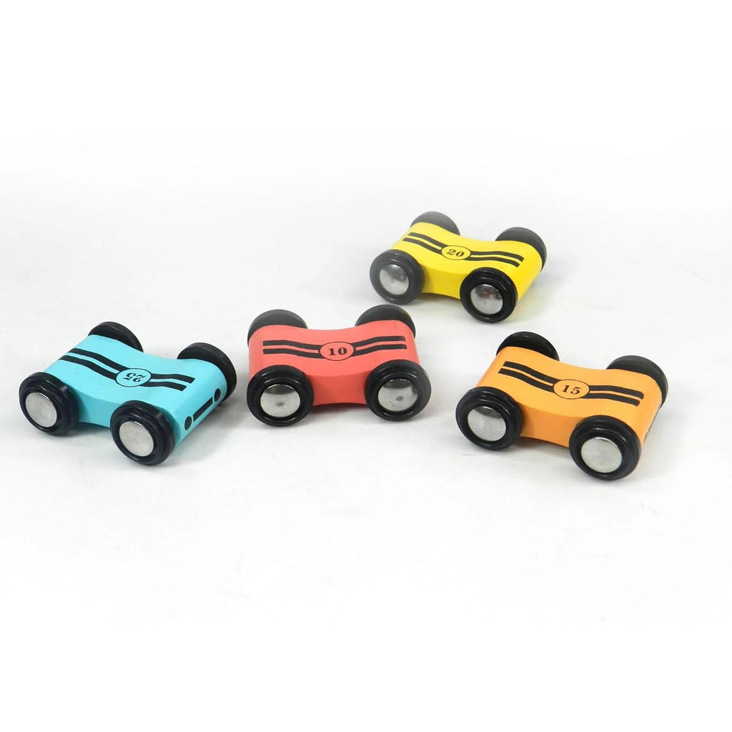 Playbox Wooden Speedy Wheels Toy Car Set - Tortoyse