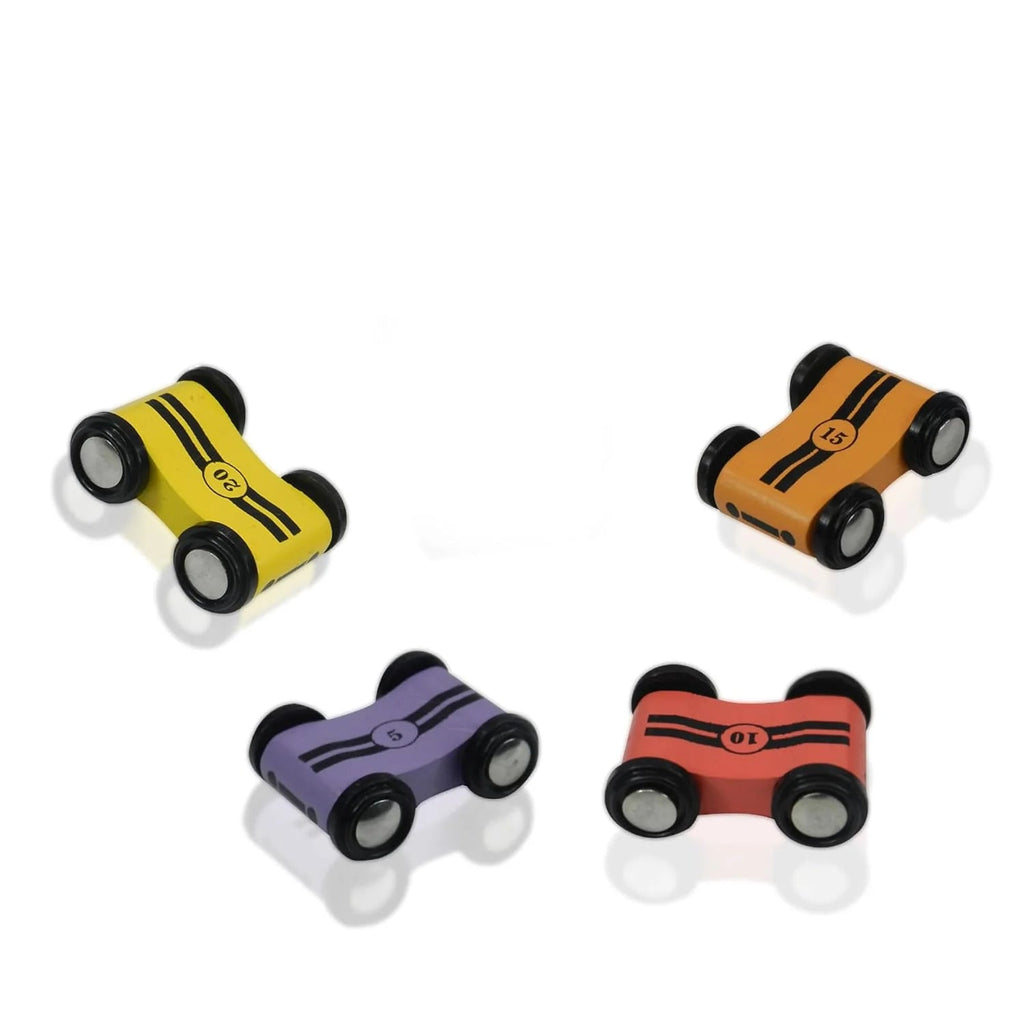 Playbox Wooden Speedy Wheels Toy Car Set - Tortoyse