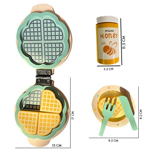 Playbox Wooden Sweet Treat – Waffle Maker (Beige) - Tortoyse