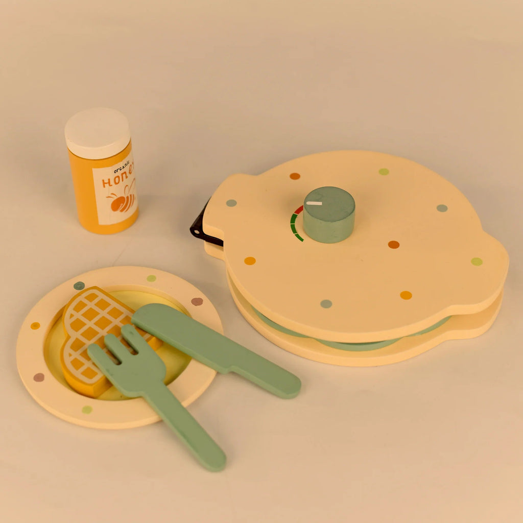 Playbox Wooden Sweet Treat – Waffle Maker (Beige) - Tortoyse