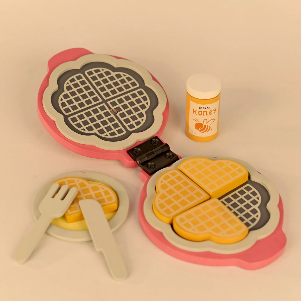 Playbox Wooden Sweet Treat – Waffle Maker (Pink) - Tortoyse