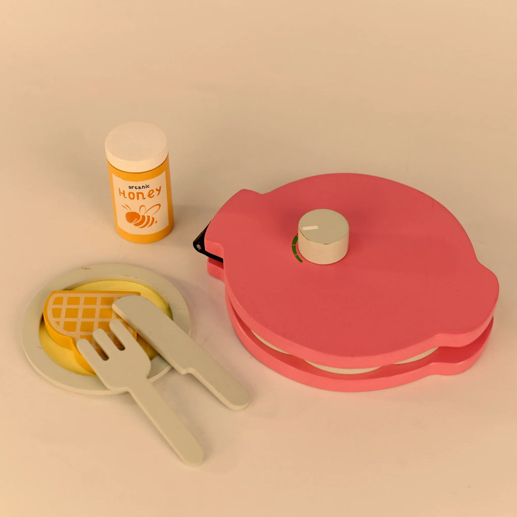 Playbox Wooden Sweet Treat – Waffle Maker (Pink) - Tortoyse
