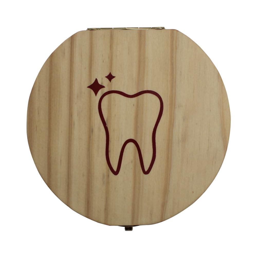 Playbox Wooden Tooth Saver Box For Lost Teeth Collection - Tortoyse