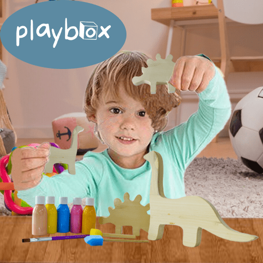 Playbox Wooden Toys Dino DIY Kit - Tortoyse