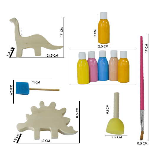 Playbox Wooden Toys Dino DIY Kit - Tortoyse