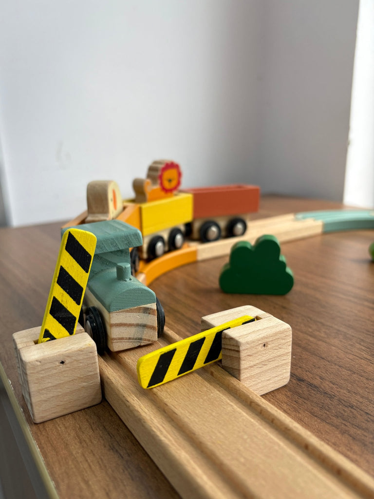 Playbox Wooden Wild Track Train Playset - Tortoyse