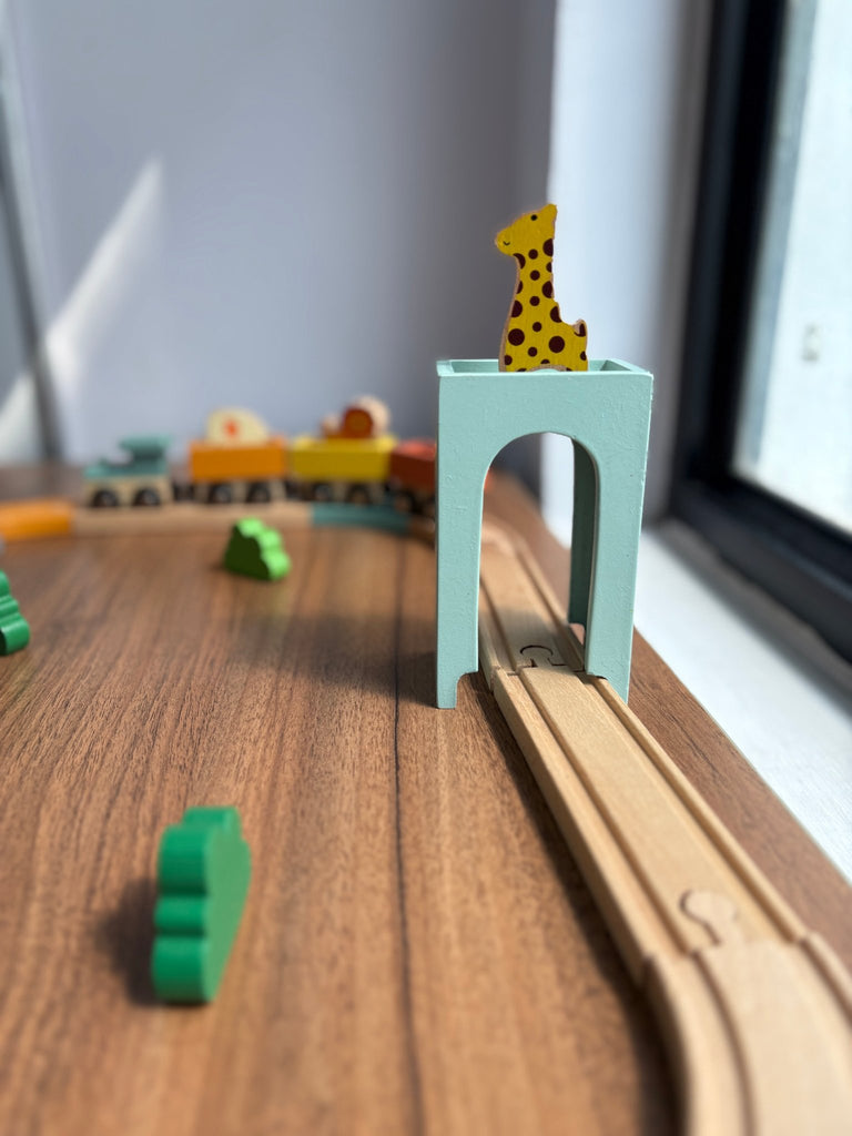 Playbox Wooden Wild Track Train Playset - Tortoyse