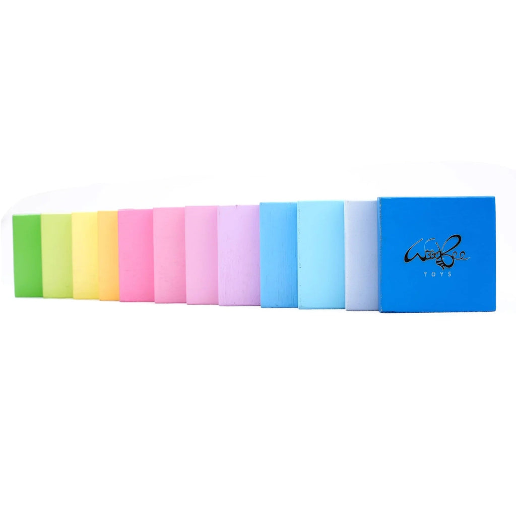 Rainbow Plates - 12 pc - Pastel Colour - Tortoyse