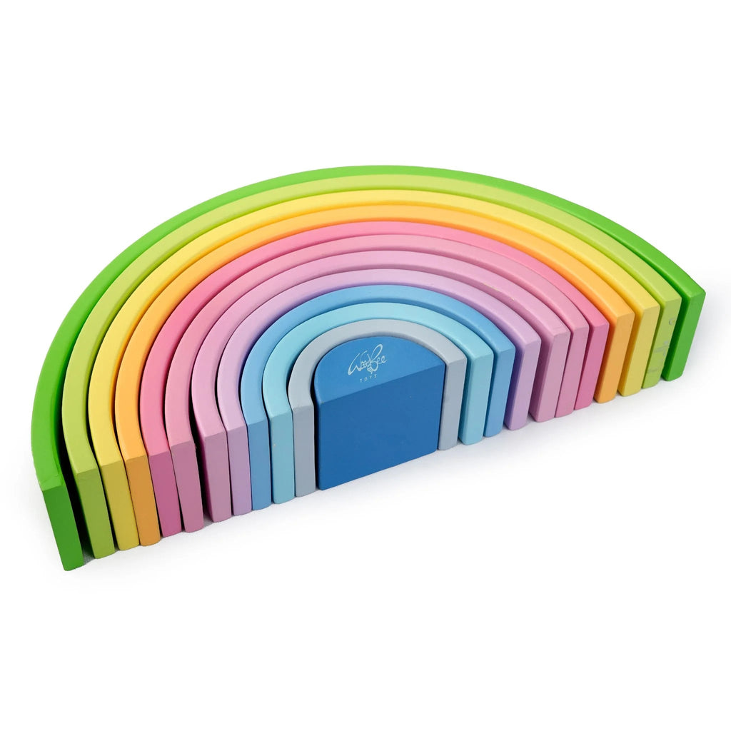 Rainbow Stacker - 12 pc - Pastel Colour - Tortoyse