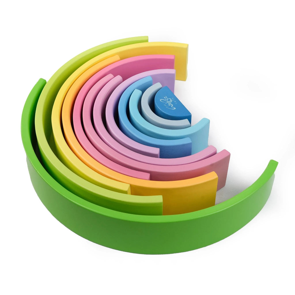 Rainbow Stacker - 12 pc - Pastel Colour - Tortoyse