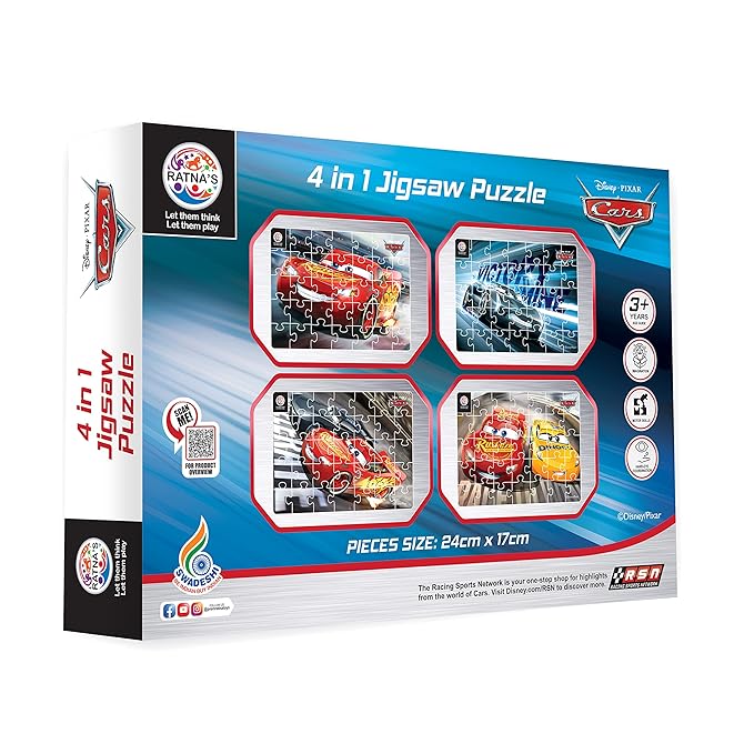 Ratna's 4 in 1 Disney Jigsaw Puzzle - Tortoyse Innovations LLP Educational Toys 8904114981465