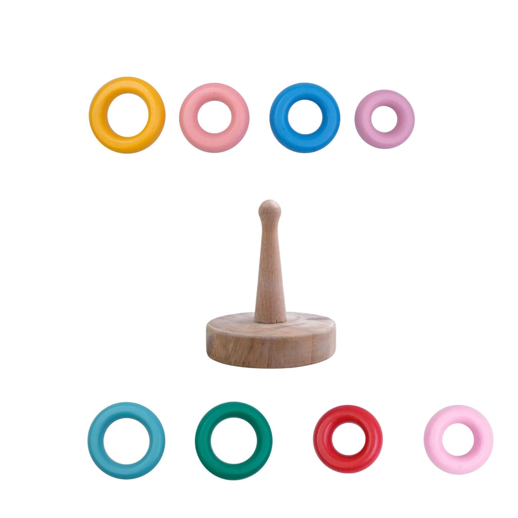 Ring Stacker - Pastel/Rainbow - Tortoyse