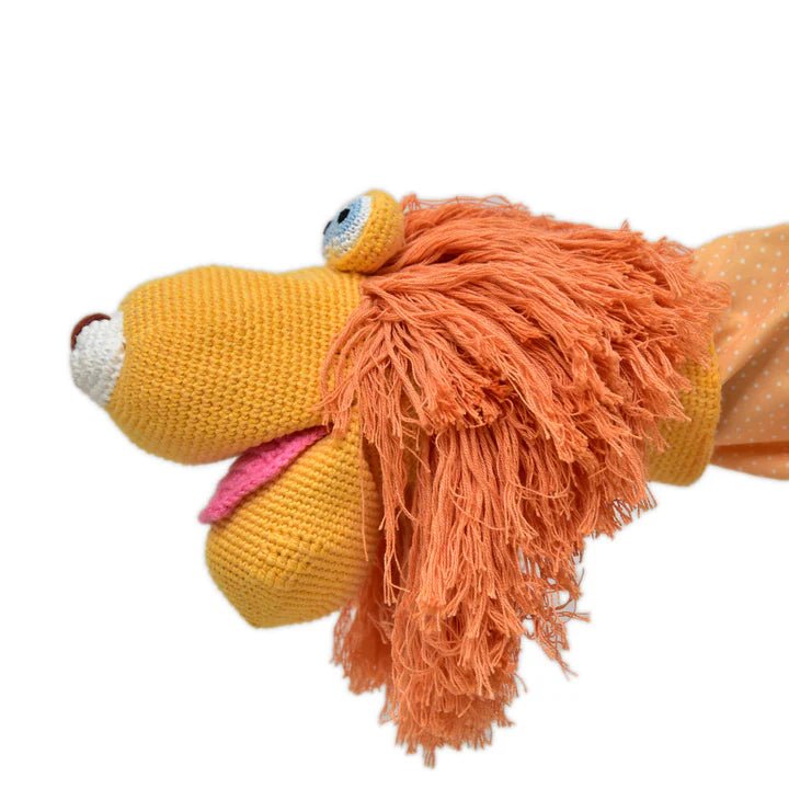 Roar with Joy – Crochet Lion Puppet for Storytelling & Playtime - Tortoyse Toys