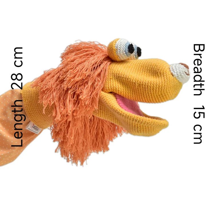 Roar with Joy – Crochet Lion Puppet for Storytelling & Playtime - Tortoyse Toys