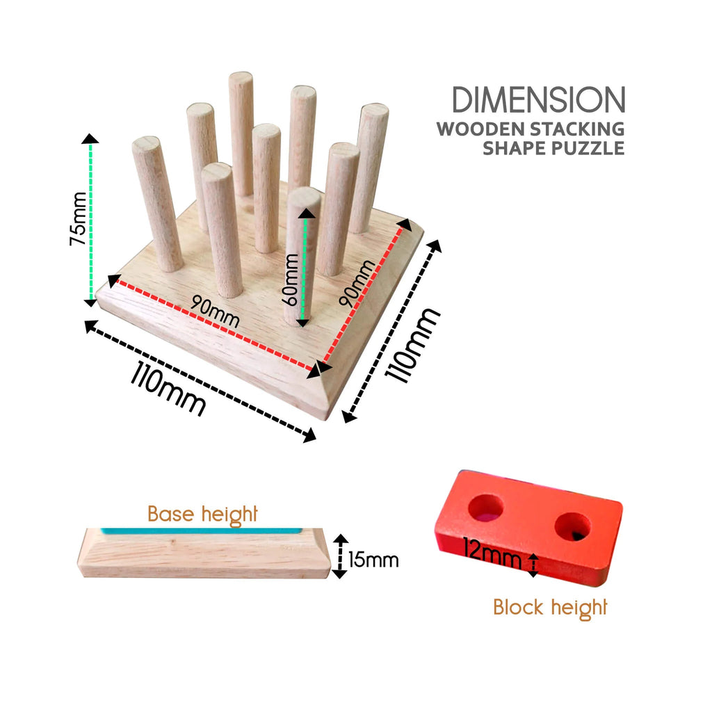 Stacking Shape Puzzle - Tortoyse