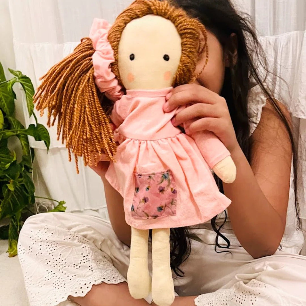 Tashi – Handmade Cloth Doll for Kids | Soft & Eco - Friendly - Tortoyse DOLLS